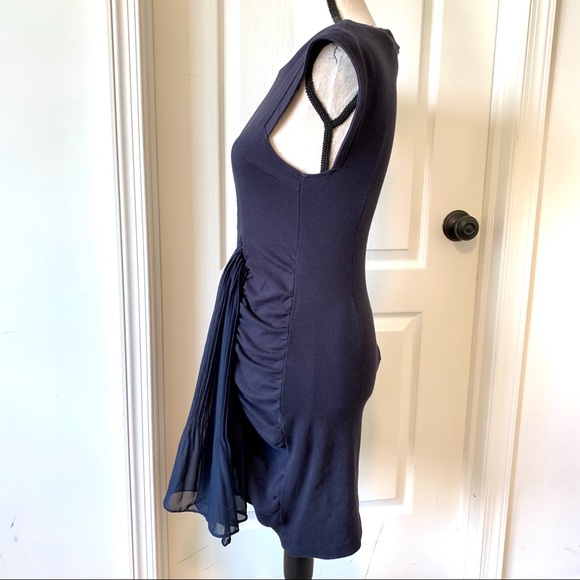 TOV HOLY Cotton Blend Navy Sleeveless Dress —SZ. M - Picture 3 of 15